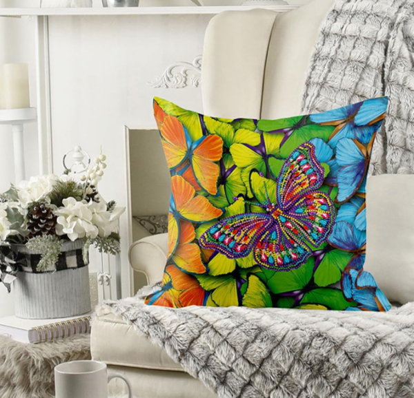 Diamond Painting Kissenbezug Schmetterling